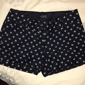 Limited navy blue shorts w anchors size 2